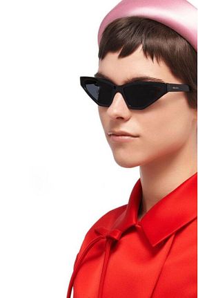 عینک آفتابی مشکی زنانه UV400 Prada - کد 826540816