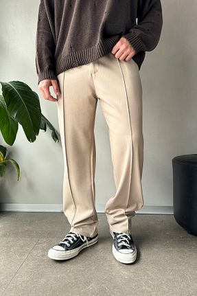 شلوار بژ مردانه پارچه Flaw Wear - کد 887515204