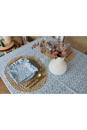 رومیزی آبی پنبه ای vintagetasarım - کد 887591701