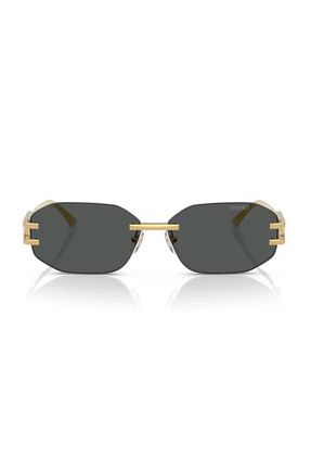 عینک آفتابی طلائی زنانه 58 Versace - کد 877123832
