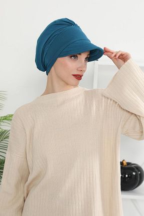 کلاه شنای حجاب آبی زنانه Aisha
