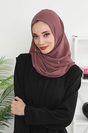 شال صورتی زنانه شیفون Aisha