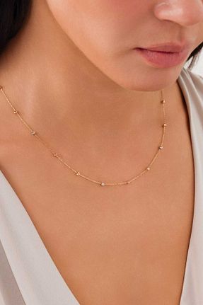 گردنبند طلا زرد زنانه 14 عیار ZEYNEPLİ GOLD - کد 887533372