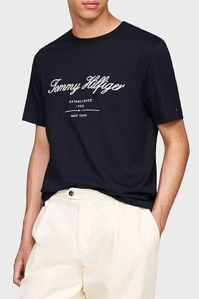 تیشرت سرمه ای مردانه رگولار Tommy Hilfiger - کد 887549433