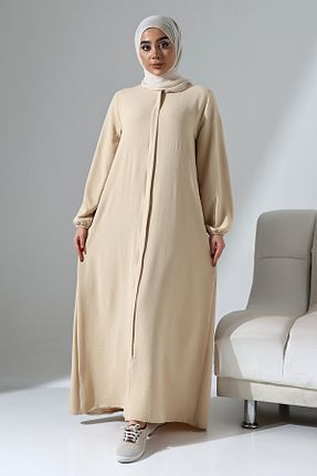 کلاه و ابایا بژ زنانه مخلوط ویسکون ihvanonline - کد 887561512