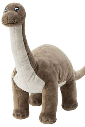 اسباب بازی مخملی قهوه ای بچه گانه 55 cm IKEA - کد 243885573