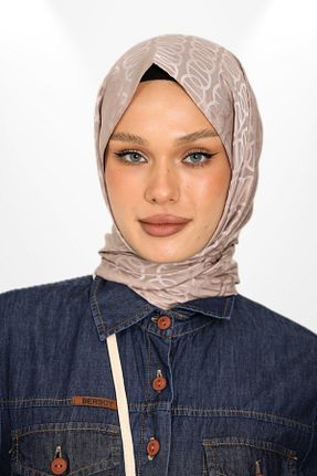 شال قهوه ای زنانه hijabchi - کد 887581247