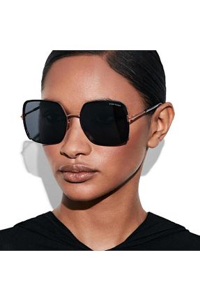عینک آفتابی طلائی زنانه 60 Tom Ford - کد 887078457