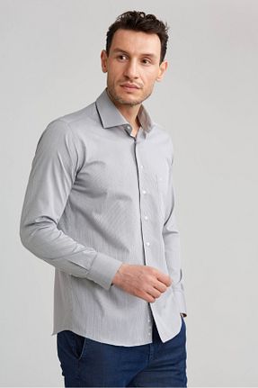 پیراهن قهوه ای مردانه رگولار Bisse - کد 839659075