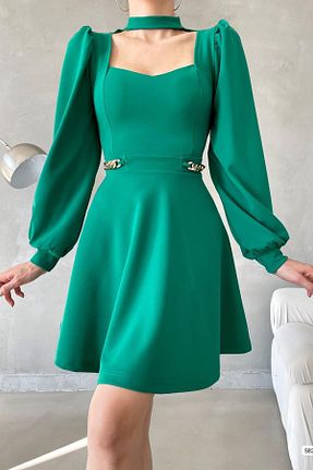 لباس سبز زنانه کرپ Deafox - کد 771507362