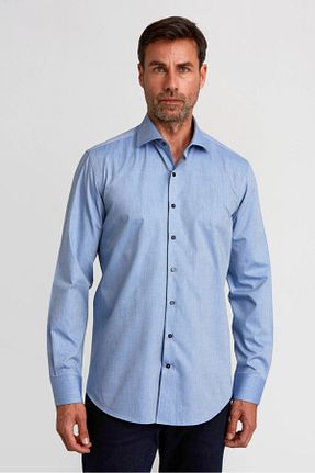 پیراهن آبی مردانه رگولار Bisse - کد 839657464