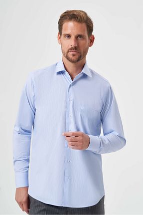 پیراهن آبی مردانه رگولار Bisse - کد 790286123