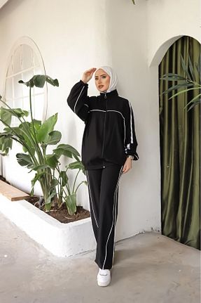 ست گرمکن حجاب مشکی زنانه رگولار MİMİ Luxury Wear - کد 836013368