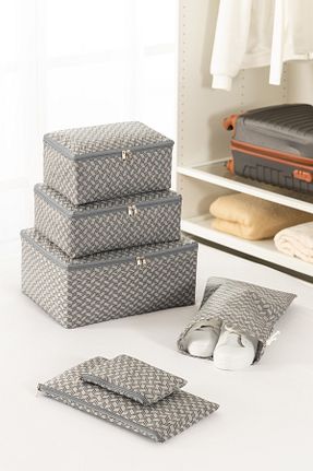 نظم دهنده چمدان طوسی REKHOME - کد 887613902