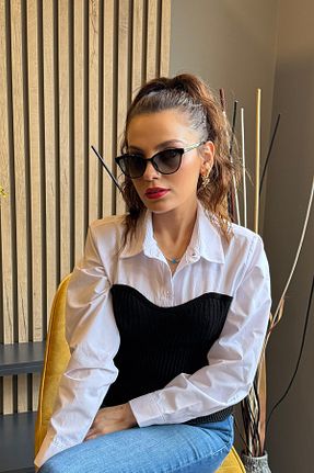 عینک آفتابی مشکی زنانه 56 By Harmony - کد 887615349