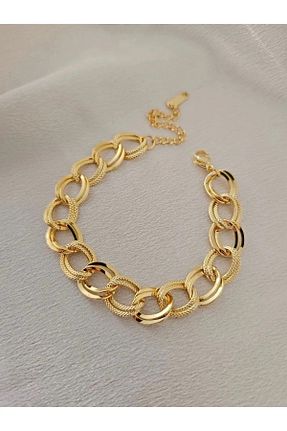 دستبند استیل (فولاد) طلائی زنانه استیل (فولاد) barisiva gold - کد 887619832