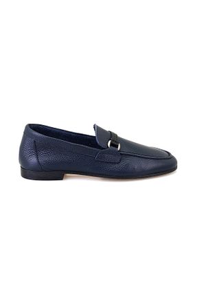 کفش لوفر سرمه ای مردانه چرم خالص Desa - کد 818051195