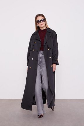 ترنچکت حجاب مشکی زنانه بدون آستر Levidor - کد 887631371