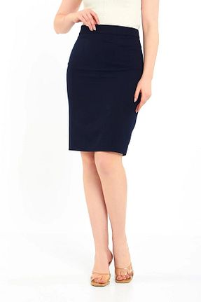 دامن سرمه ای زنانه بافتنی Blue Black - کد 738844836