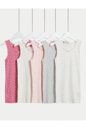 رکابی صورتی بچه گانه بدون آستین Marks & Spencer - کد 777750317