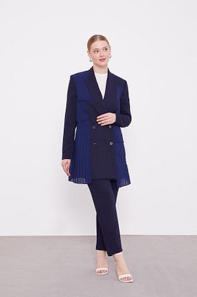 ست بالاتنه و پائین تنه حجاب سرمه ای رگولار Levidor - کد 887909837