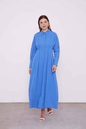 لباس حجاب سرمه ای زنانه 3/4 Boy Levidor - کد 887636020