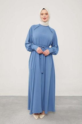 لباس حجاب آبی زنانه 3/4 Boy Levidor - کد 887635729
