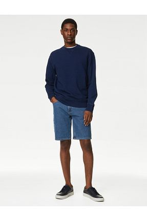 شلوارک و برمودا آبی مردانه رگولار Marks & Spencer - کد 843824257