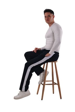 شلوار کرمگن مشکی مردانه رگولار ASN concept - کد 887655051