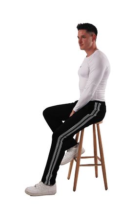 شلوار کرمگن مشکی مردانه رگولار ASN concept - کد 887655044