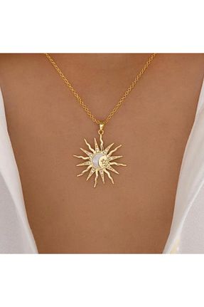 گردنبند استیل ( فولاد ) زرد زنانه استیل (فولاد) JEWELRY - کد 887674624