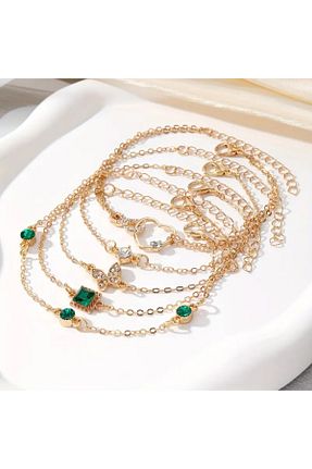 دستبند جواهر طلائی زنانه زیرکن asya bijuteri - کد 887690379