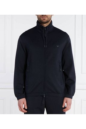 ست گرمکن سرمه ای مردانه پنبه - پلی استر - الاستین Emporio Armani - کد 887691554