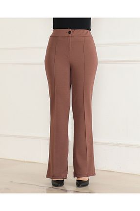 شلوار قهوه ای زنانه لیکرا MİZAN MODA - کد 887696088