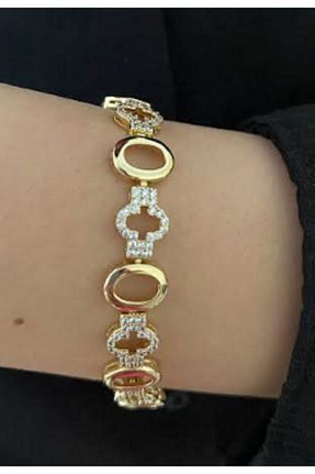 دستبند استیل (فولاد) زرد زنانه استیل (فولاد) SEVGİ - کد 887725842