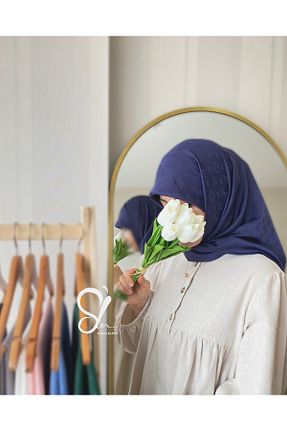 روسری سرمه ای İpek Jakar Moda Saden - کد 887758210