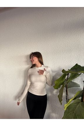بادی نباتی زنانه یقه دوچرخه BEYUSİRA - کد 887756398