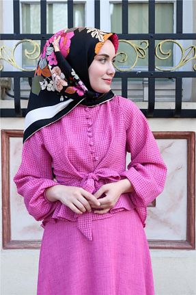 روسری صورتی İpek Tivil Silk Home - کد 273609487