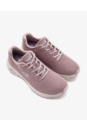 کفش اسنیکر صورتی زنانه بند دار Skechers - کد 887758306