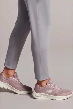 کفش اسنیکر صورتی زنانه بند دار Skechers - کد 887758306