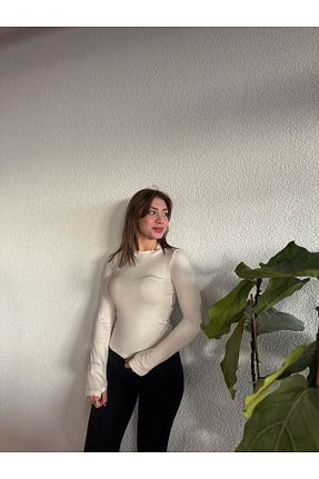بادی نباتی زنانه یقه دوچرخه BEYUSİRA - کد 887756398