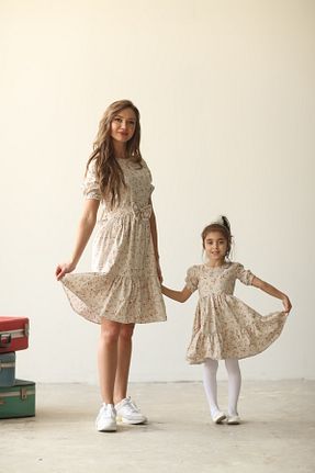 لباس بژ زنانه بافتنی KÜÇÜĞÜM BUTİK - کد 137202818