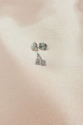 گوشواره جواهر رنگی زیرکن Sacce Scarves&Accessories - کد 94573479
