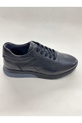 کفش اسنیکر مشکی مردانه چرم اصل Greyybull Shoes - کد 887775539