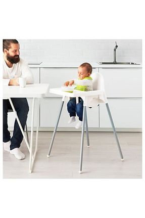 صندلی تغذیه سفید 2 سال IKEA - کد 89082450