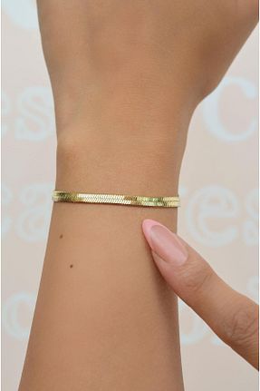 دستبند استیل (فولاد) طلائی زنانه استیل (فولاد) Sacce Scarves&Accessories - کد 743893901