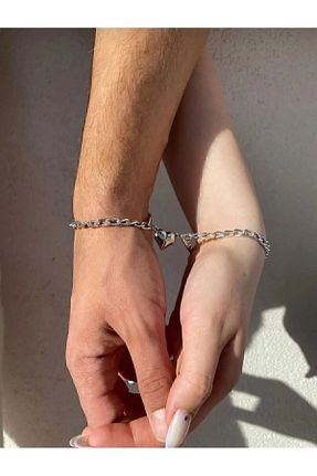 دستبند جواهر طوسی زنانه استیل (فولاد) Genel Markalar - کد 881755389