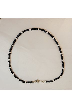 گردنبند جواهر مشکی زنانه منجق Crystal Atelier - کد 887808323