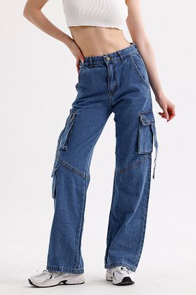 شلوار جین آبی زنانه جاگر VOSSAX - کد 887812398