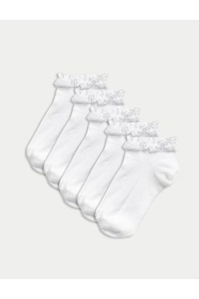 جوراب سفید بچه گانه مخلوط پلی آمید Marks & Spencer - کد 758322772